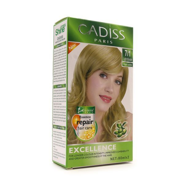Фарба для волосся Cadiss 7/1 Light Blonde 22508 фото