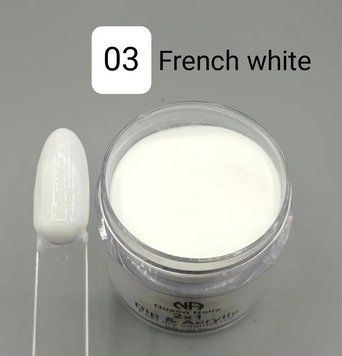 Дип пудра Queen Nails Т 003 ультрабіла, 10 г 2970678328 фото