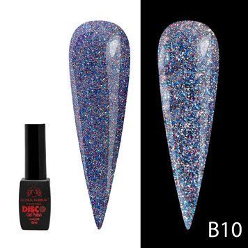 Гель лак Disco Gel Polish, Global Fashion, светоотражающий 8 мл B10 12232 фото