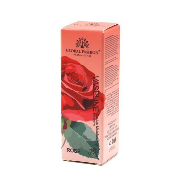 Увлажняющий бальзам для губ, vaseline double moisturizing lip balm, Global Fashio, Rose 25036 фото