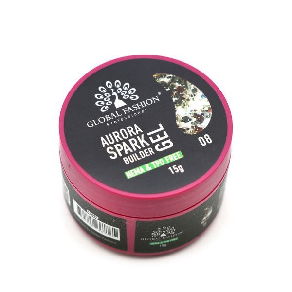 Гель для моделирования ногтей 15 гр, Aurora Spark Builder gel 08 26834 фото
