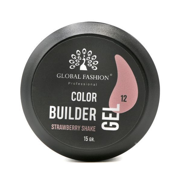 Gel for modeling nails 15 gr, Color Builder Gel 12- Strawberry shake 19788 фото