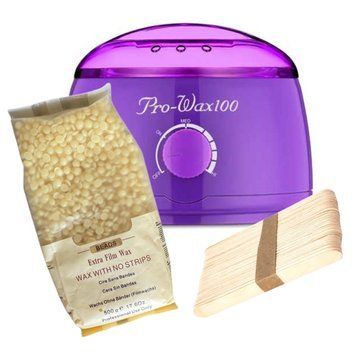 Набір для депіляції з воскоплавом Pro Wax Purple та воском 500 г 2970678380 фото