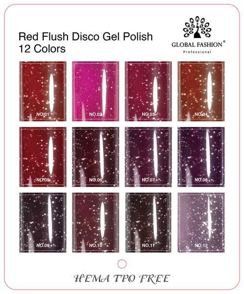 Гель лак Red Flush Disco 8 мл, 05 25996 фото