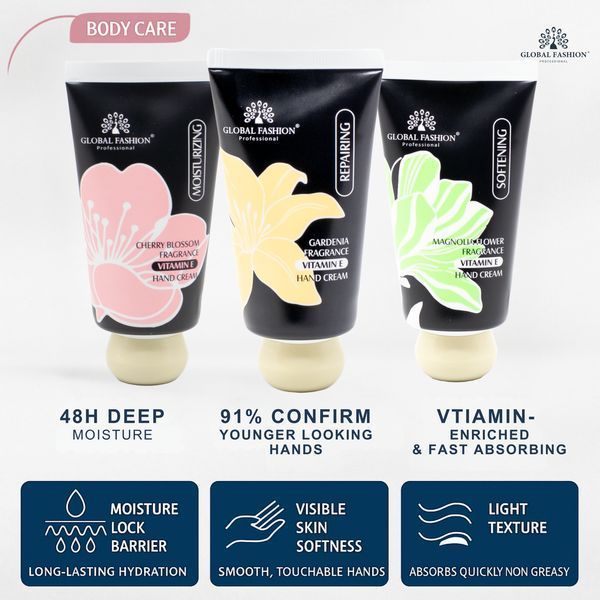 Увлажняющий крем для рук с витамином Е, Global Fashion, Magnolia Flower Fragrance, 30g 25041 фото