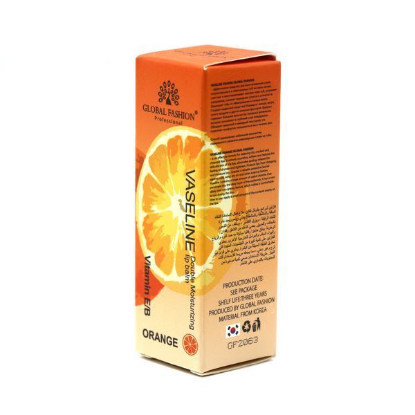 Зволожуючий бальзам для губ, vaseline double moisturizing lip balm, Global Fashion, Orange 25038 фото