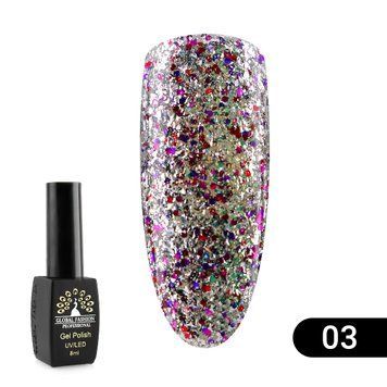 Гель-лак Global Fashion Shiny, 8 мл, 03 12473 фото