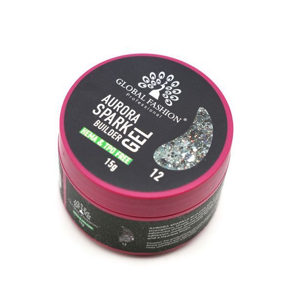 Гель для моделирования ногтей 15 гр, Aurora Spark Builder gel 12 26838 фото