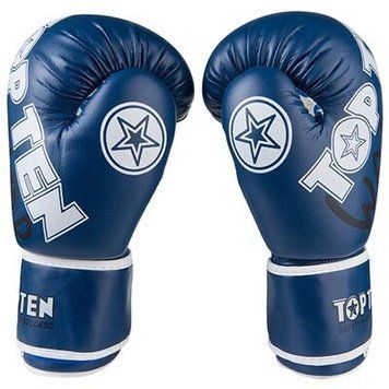 Боксерські рукавички TopTen WARRIOR, PVC, 8 oz, синій TTW-8B фото