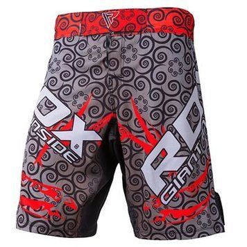 Шорти D-X для MMA, сірий/червоний, розмір XL D-X012/XL фото