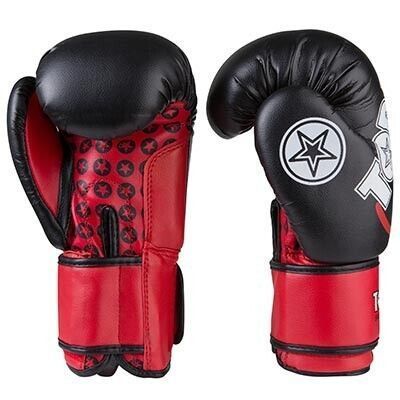 Боксерські рукавички TopTen WARRIOR, PVC, 8 oz, чорний. TTW-8BLK фото