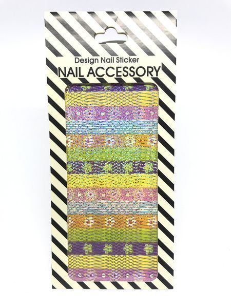 Наклейка для нігтів Nail Accessory Rainbow Flower 14438 фото