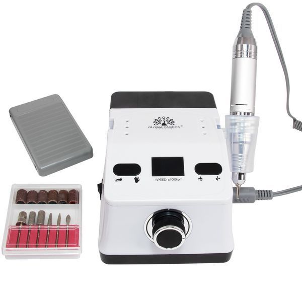 Апарат для манікюру та педикюру Global Fashion 50000 об 80W, ZS-718-white 15534 фото