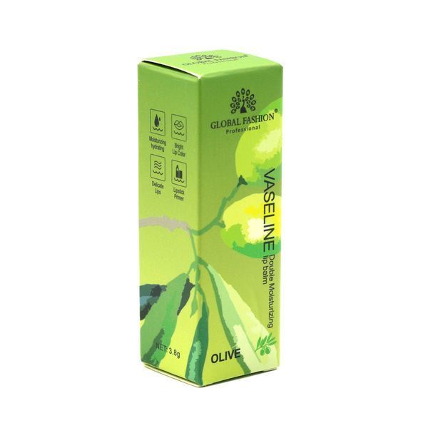 Зволожуючий бальзам для губ, vaseline double moisturizing lip balm, Global Fashion, Olive 25039 фото