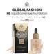 Тональная основа, Global Fashion HD Liquid Coverage Foundation, 30ml, GX04, Honey 24965 фото 1