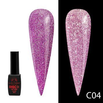 Гель лак Disco Gel Polish, Global Fashion, светоотражающий 8 мл C04 12238 фото
