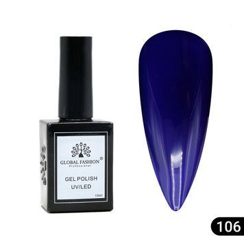Гель лак Global Fashion, Gel polish&nbsp;15&nbsp;ml,&nbsp;106 23943 фото