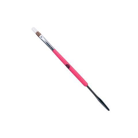 Кисточка для полигеля (Polygel) Global Fashion N6, двусторонняя с лопаткой 5670 фото