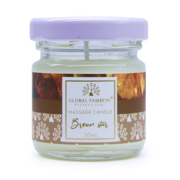 Массажная свеча Global Fashion, 30 ml, Brown star 22076 фото