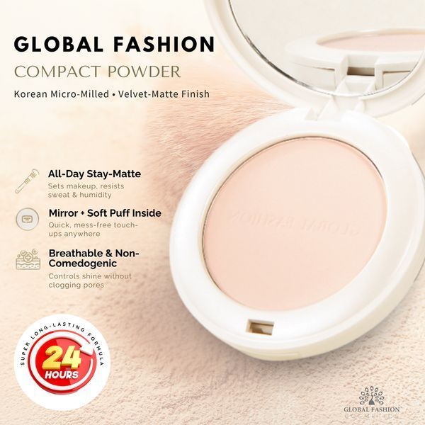 Матова пудра Global Fashion, matte finish powder, 12gr, G01 24980 фото
