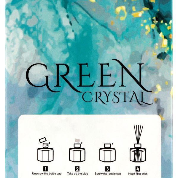 Ароматический диффузор Global Fashion, 100 ml, Green crystal 22423 фото