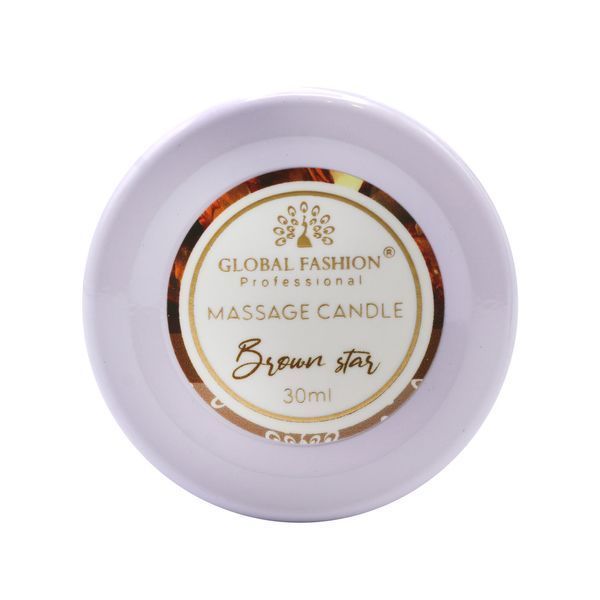 Массажная свеча Global Fashion, 30 ml, Brown star 22076 фото