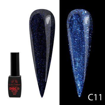 Гель лак Disco Gel Polish, Global Fashion, светоотражающий 8 мл C11 12245 фото