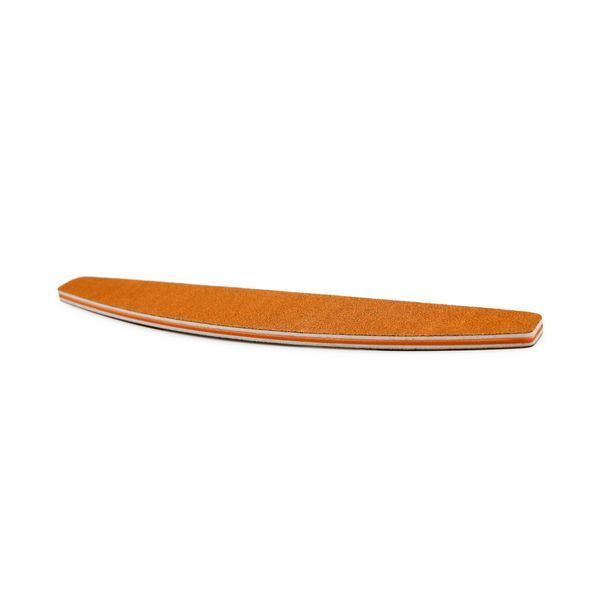 Nail file with ruler, 100/180, orange 25567 фото