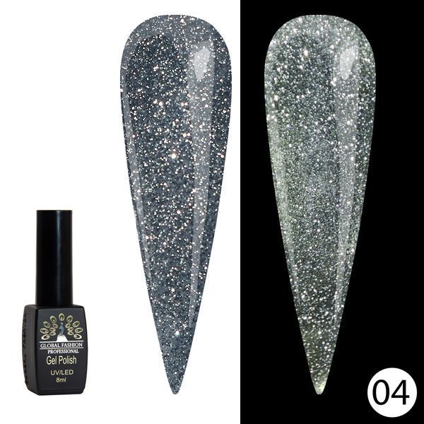 Гель-лак Disco Gel Shine Spectrum, Global Fashion, світловідбивний, 8 мл, 04 12042 фото