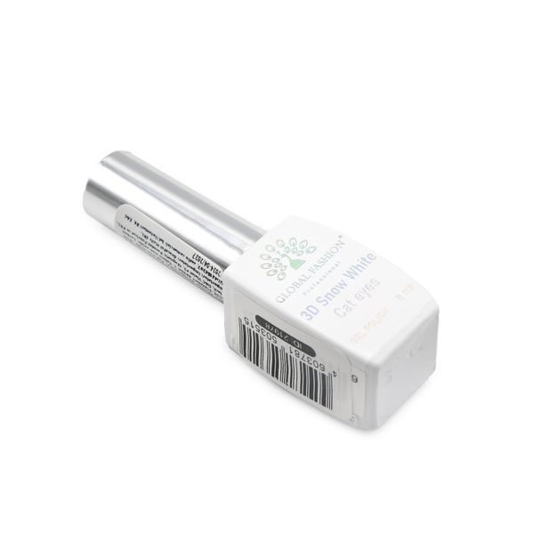 Гель лак котяче око 3D Snow White 04 21964 фото