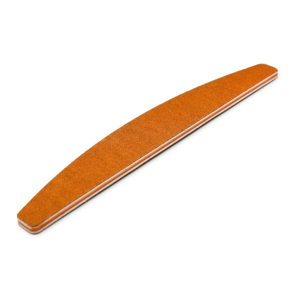 Nail file with ruler, 100/180, orange 25567 фото