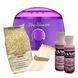 Набор для депиляции с воскоплавом Pro Wax Purple, воском 500 г и средствами для депиляции 2970678384 фото