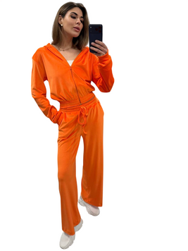 Костюм женский велюровый (штаны и кофта) RAZ-1053 (42 - 52 р.) Оранжевый RAZ-1053 фото