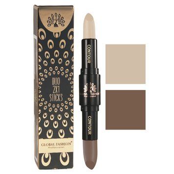 Двусторонний сток для лица консилер + корректор, Duo 2in1 Sticks, Global Fashion, GC02 25027 фото