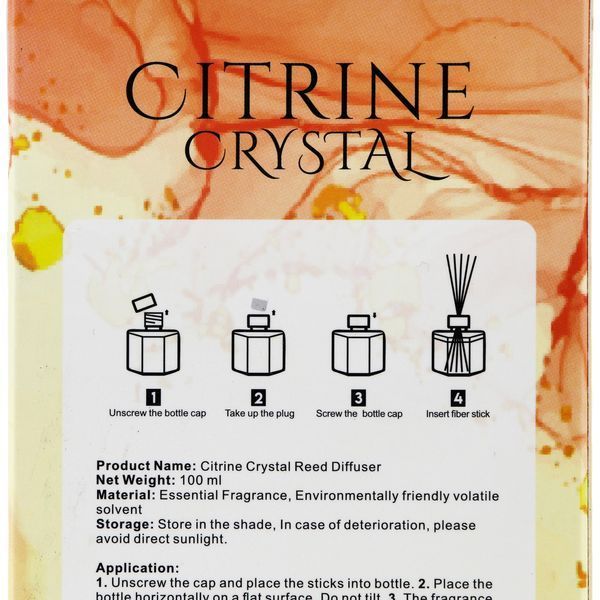 Ароматический диффузор Global Fashion, 100 ml, Citrine crystal 22427 фото