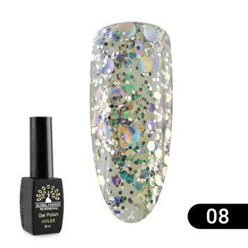 Гель-лак Global Fashion Shiny, 8 мл, 08 12478 фото