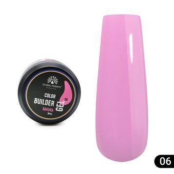 Гель для моделювання нігтів 50 г, Color Builder Gel 06- Sakura 26247 фото