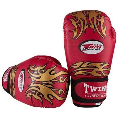 Боксерські рукавички Twins, PVC, 4 oz, червоний TW-4R фото