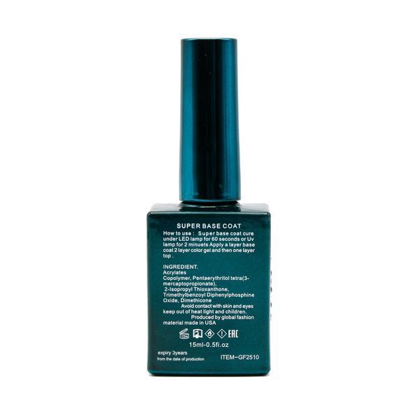 База для нігтів Super Strong Base Coat, Global Fashion, 15 мл 22002 фото