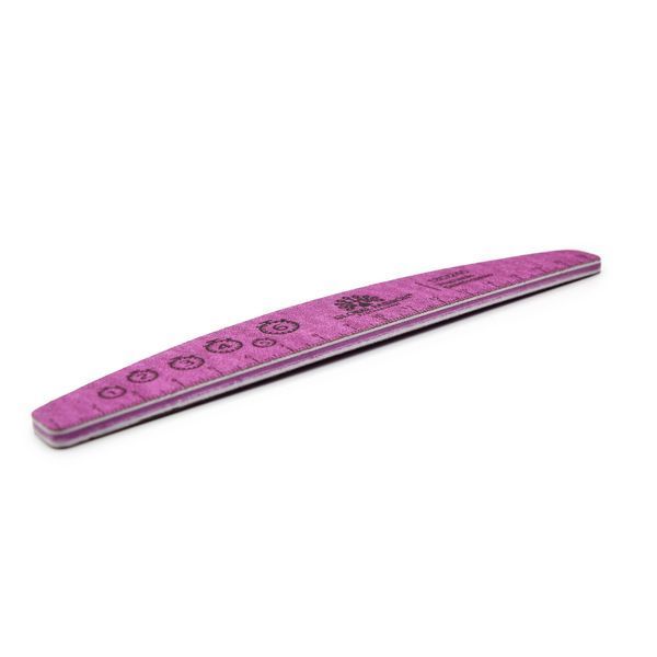 Nail file with ruler, 180/240, violet 25568 фото