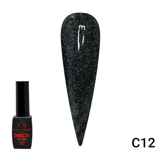 Disco Gel Polish, Global Fashion, reflective, 8 ml C12 12246 фото