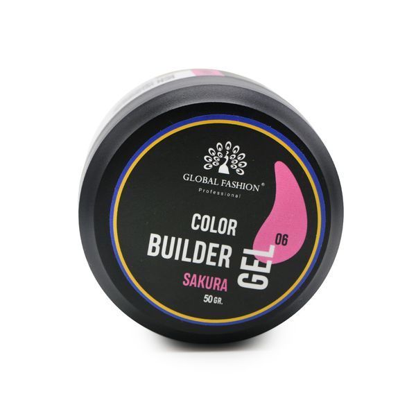 Гель для моделирования ногтей 50 г, Color Builder Gel 06- Sakura 26247 фото