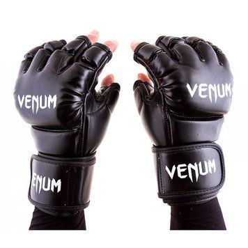 Рукавички Venum MMA, 364 Flex, S, чорний VM364-SBL фото