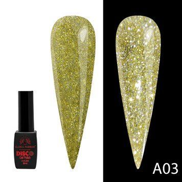 Гель-лак Disco Gel Polish, Global Fashion, світловідбивний, 8 мл, A03 12213 фото