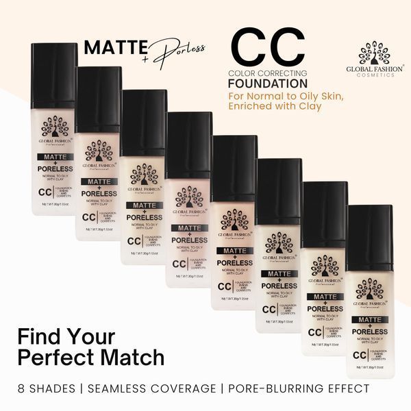 Тональна основа CC Matte+Poreless, Global Fashion, G015, Caramel 24974 фото