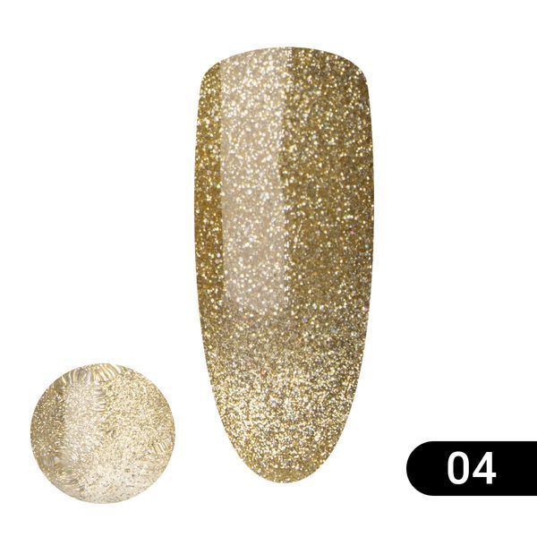 Гель-лак Disco Cateyes Global Fashion 8 мл, світловідбивний, 004 12155 фото
