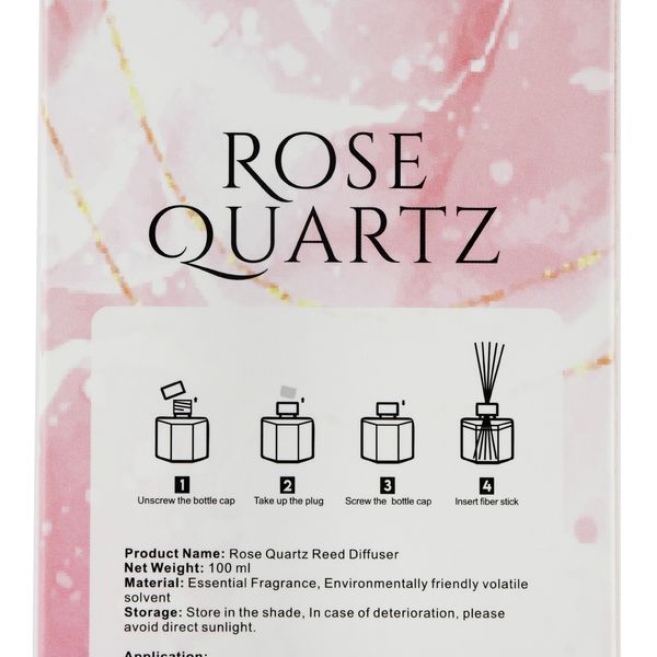 Ароматический диффузор Global Fashion, 100 ml, Rose quartz 22428 фото