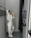 Костюм женский двухнитка (штаны и кофта) RAZ-1505 (42 - 46 р.) Белый меланж RAZ-1505 фото 2