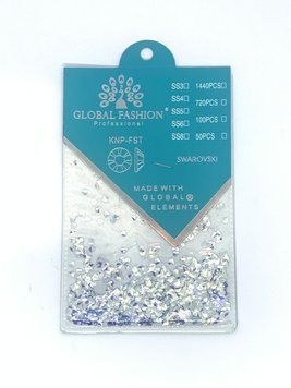 Декор для нігтів 3D, Global Fashion, Diamond, колір сріблясті з фіолетовим відливом 14553 фото