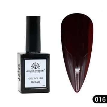 Гель лак Global Fashion, Gel polish&nbsp;15&nbsp;ml,&nbsp;16 23852 фото